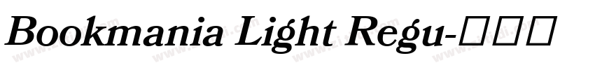 Bookmania Light Regu字体转换